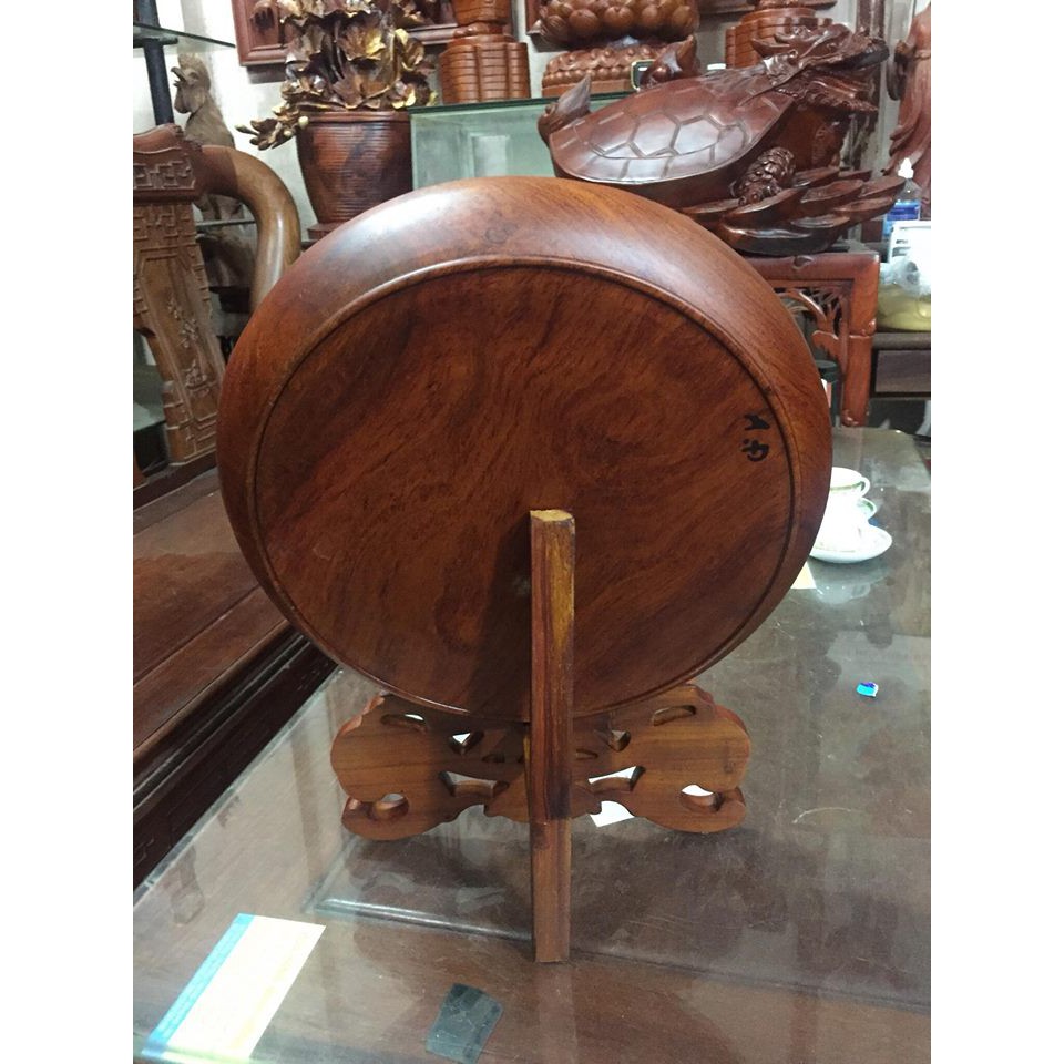 Đĩa trang trí gỗ hương đường kính 30 cm